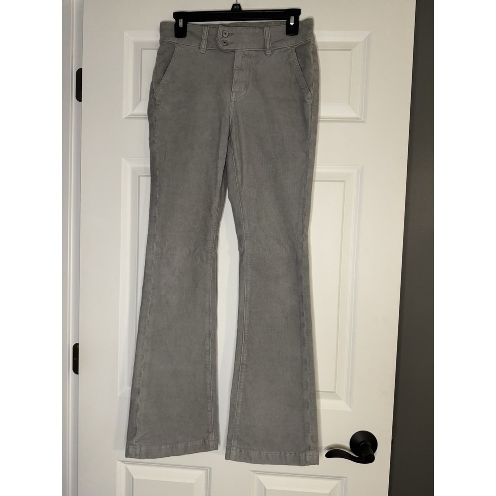 American Eagle Stretch High Rise Kick Boot Corduroy Jeans Gray Size 4